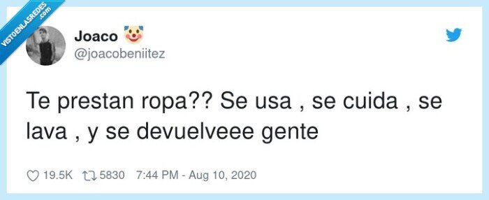 ropa,prestada,devolver