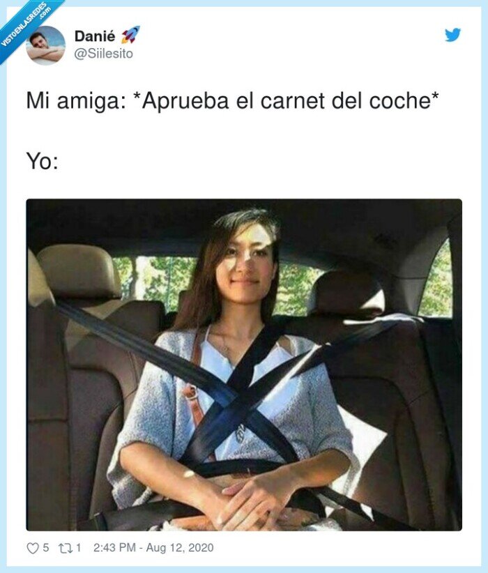 carnet,conducir,amiga,cinturón