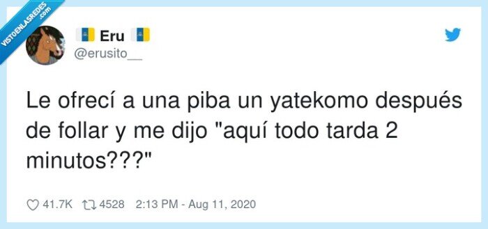 yatekomo,minutos,calentar,dos