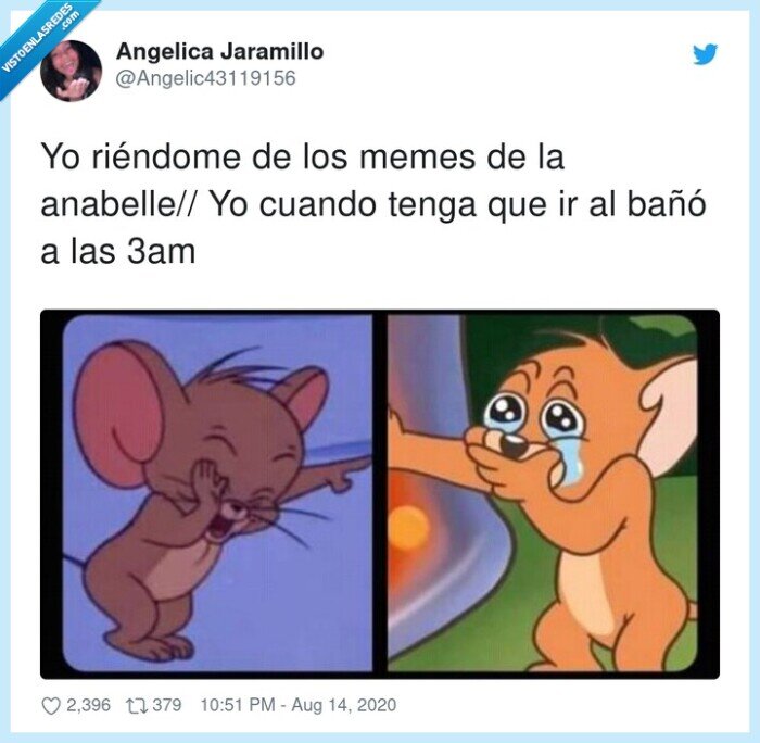 anabelle,riendo,madrugada,bañó,memes