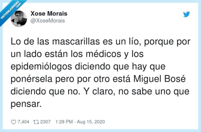 epidemiólogos,mascarillas,miguel,bosé,médicos