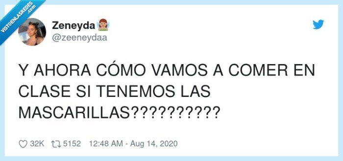 mascarillas,clase,comer
