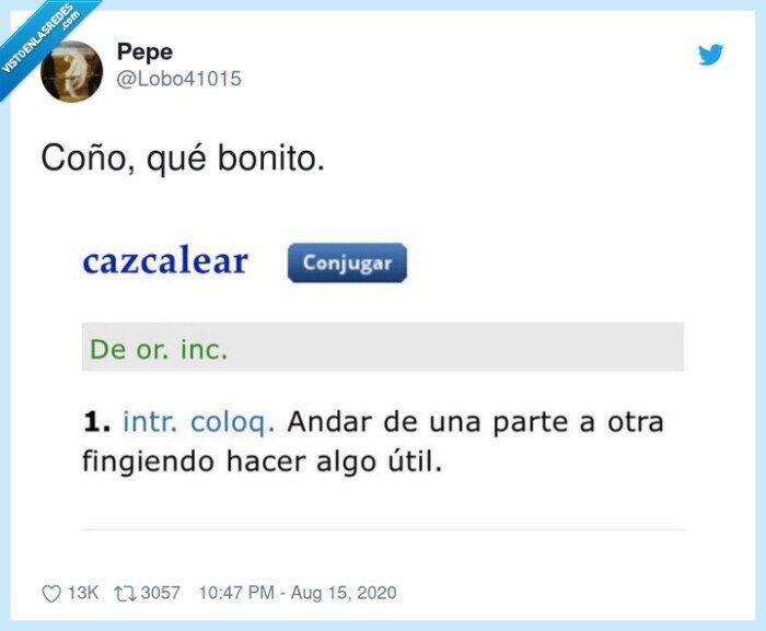 cazcalear,rae,palabra,significado,fingir