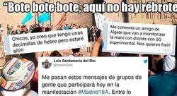 Enlace a Un tuitero difunde mensajes de varios grupos que no creen en la pandemia y que fueron la manifestación de Madrid: uno no sabe si reír o llorar