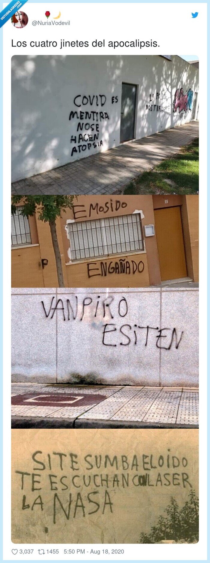 apocalipsis,jinetes,covid,autopsia,pintadas