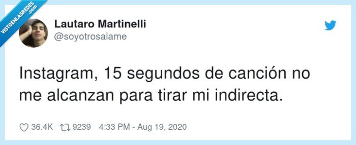 instagram,indirecta,segundos,canción