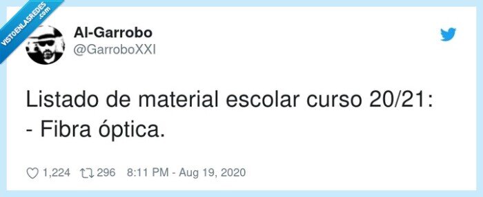 material,listado,escolar,fibra,óptica,curso