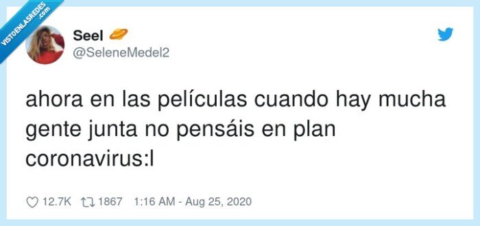 coronavirus,pel&iacute;culas,mucha,gente