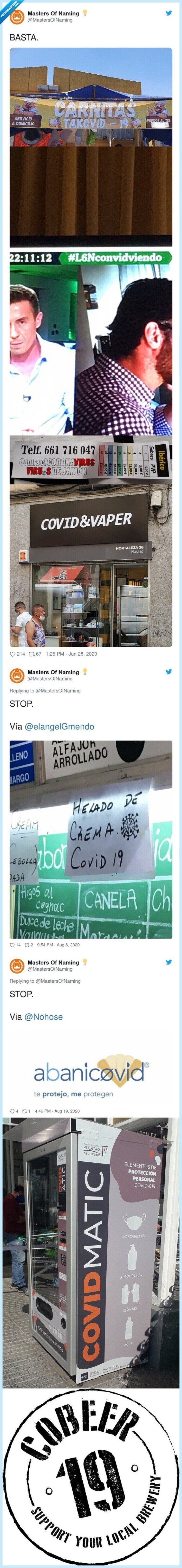 masters,naming,nombres,covid,negocio