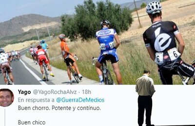 675036 - La liada del fin de semana: un comentarista del Tour de Francia se deja el micro abierto y todos los telespectadores acaban oyendo como mea