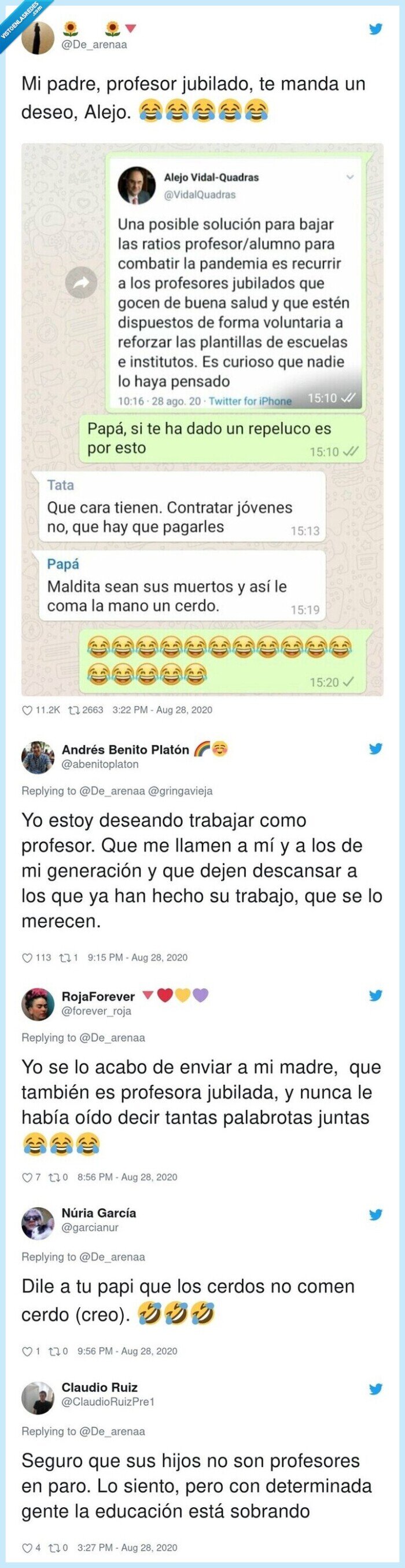 padre,jubilado,alejo,vidal,quadras,profesores,educación