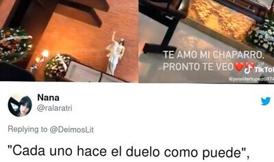 675212 - El lado más creepy de las redes sociales: una chica graba un TikTok en el funeral de su novio y se abre un intenso debate moral