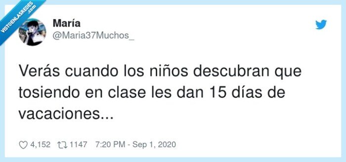 niños,tos,colegio,vacaciones