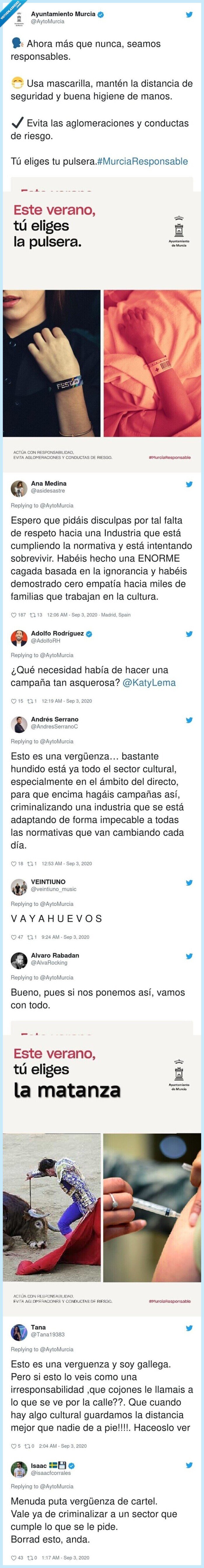 ayuntamiento,murcia,campaña,concienciación,pulsera,polémica