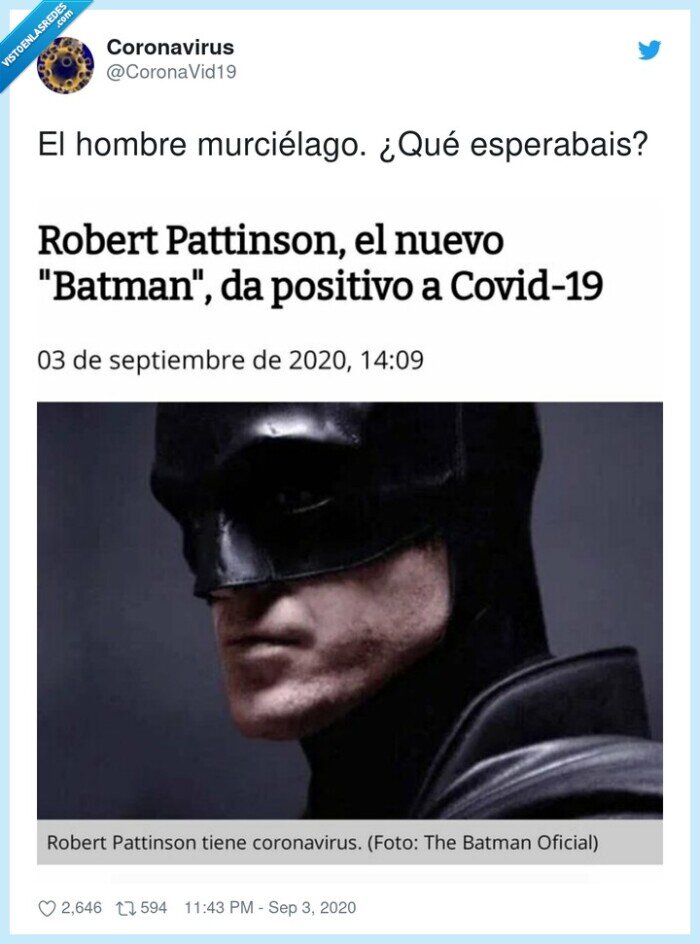 murciélago,coronavirus,robert,pattinson