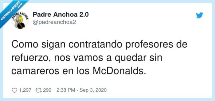 contratando,profesores,refuerzo,camareros,mcdonalds,quedar