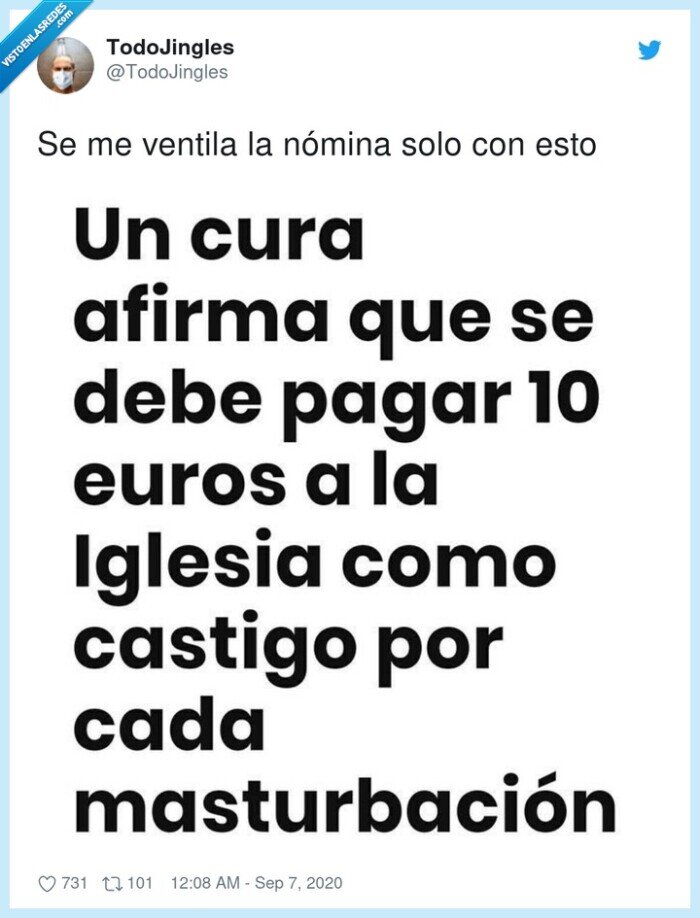 nómina,cura,pagar,tocarse,iglesia,castigo