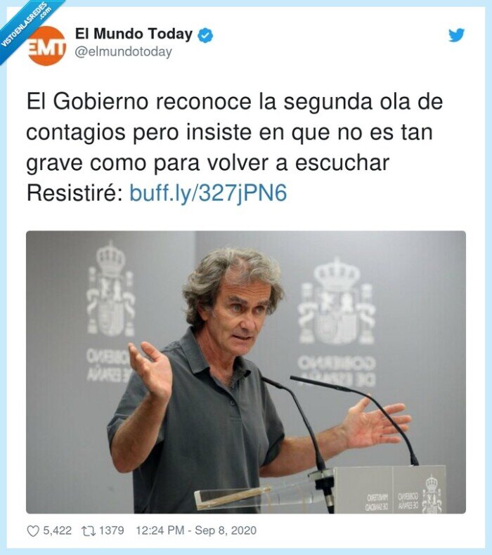 resistiré,contagios,gobierno,reconocer,escuchar,ola,coronavirus