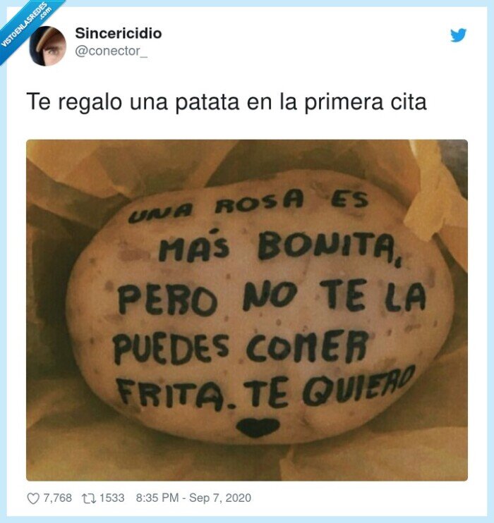 primera cita,regalo,patatas fritas,patata