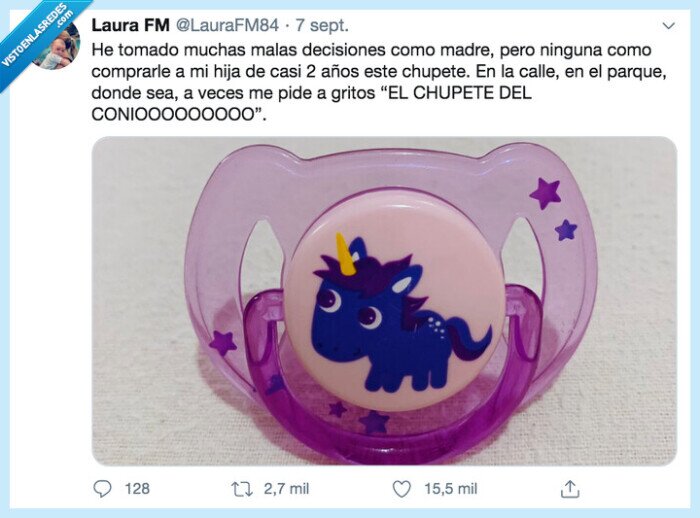 coniooooooooo,decisiones,comprarle,chupete,parque,unicornio