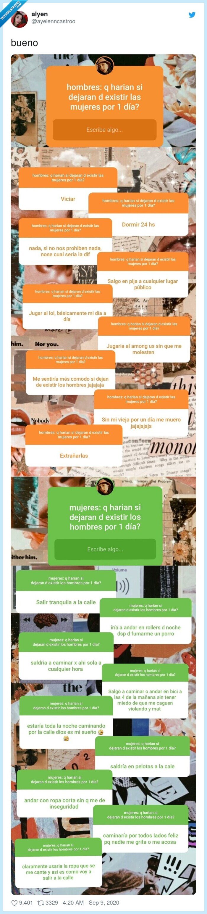 hombres,mujeres,existir