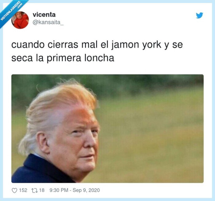 donald trump,naranja,loncha,jamon,york