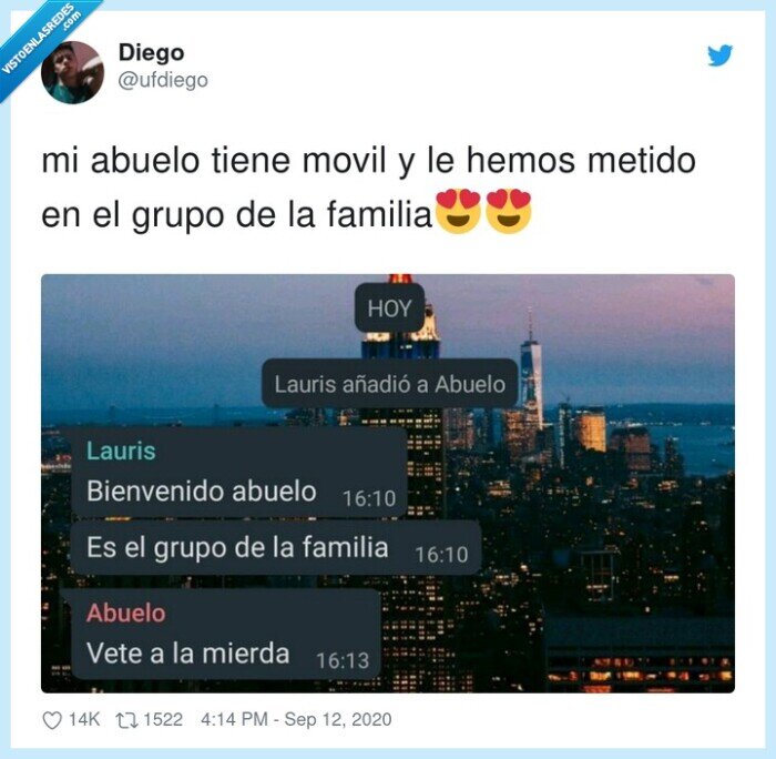 familia,whatsapp,grupo,pasar,abuelo