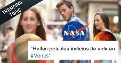 Enlace a Hallan posibles indicios de vida extraterrestre en Venus y los memes no tardan en aparecer