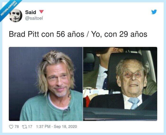 brad pitt,viejo,buenorro,edad