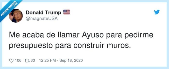 presupuesto,construir,muro,donald trump,llamar,ayuso