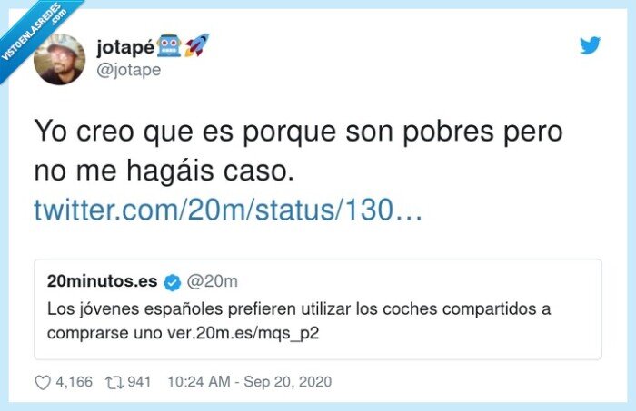 pobres,jóvenes,coche,preferir