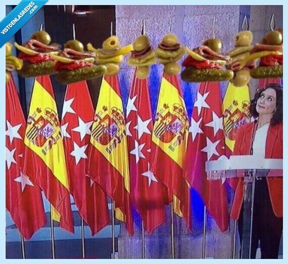 693077 - El ridículo con las banderas de Ayuso y Pedro Sánchez provoca una avalancha de memes a cada cual mejor