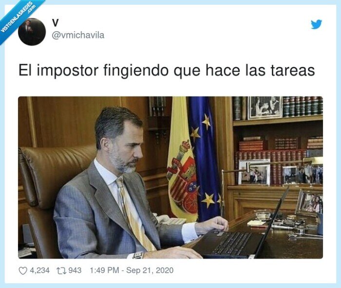 fingiendo,impostor,tareas,rey,felipe