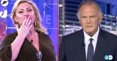 694747 - La transición surrealista de 'Sálvame' a los 'Informativos Telecinco' que ha dejado a Pedro Piqueras con el rostro totalmente desencajado