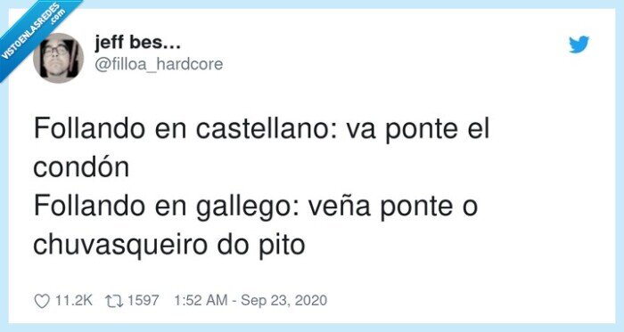 chuvasqueiro,castellano,condón,gallego