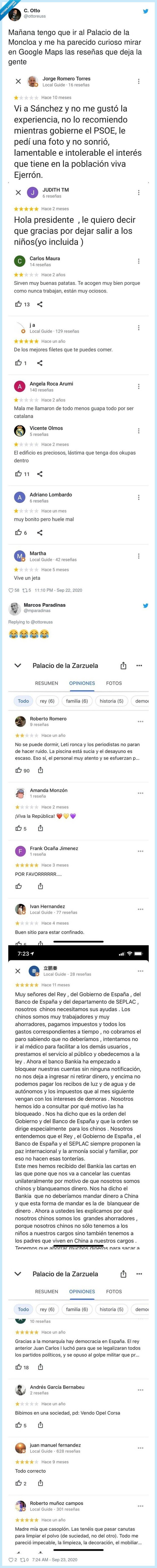 moncloa,zarzuela,reseñas,google,maps