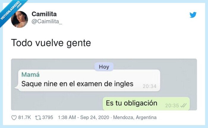 venganza,madre,inglés,examen