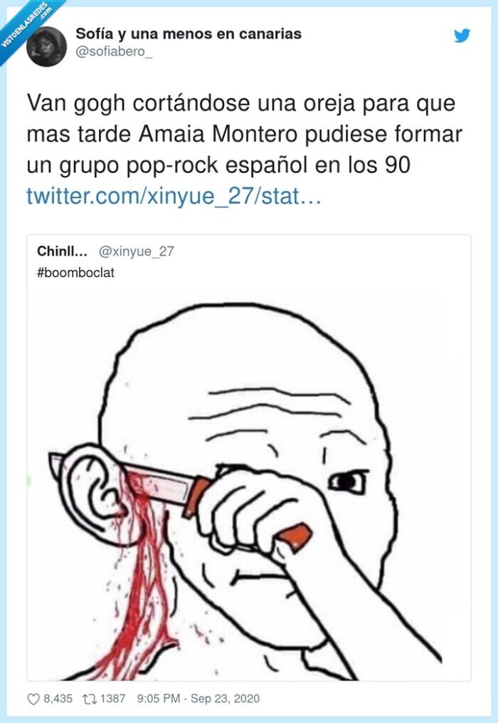 oreja,vangogh,cortar,amaia,montero,historia