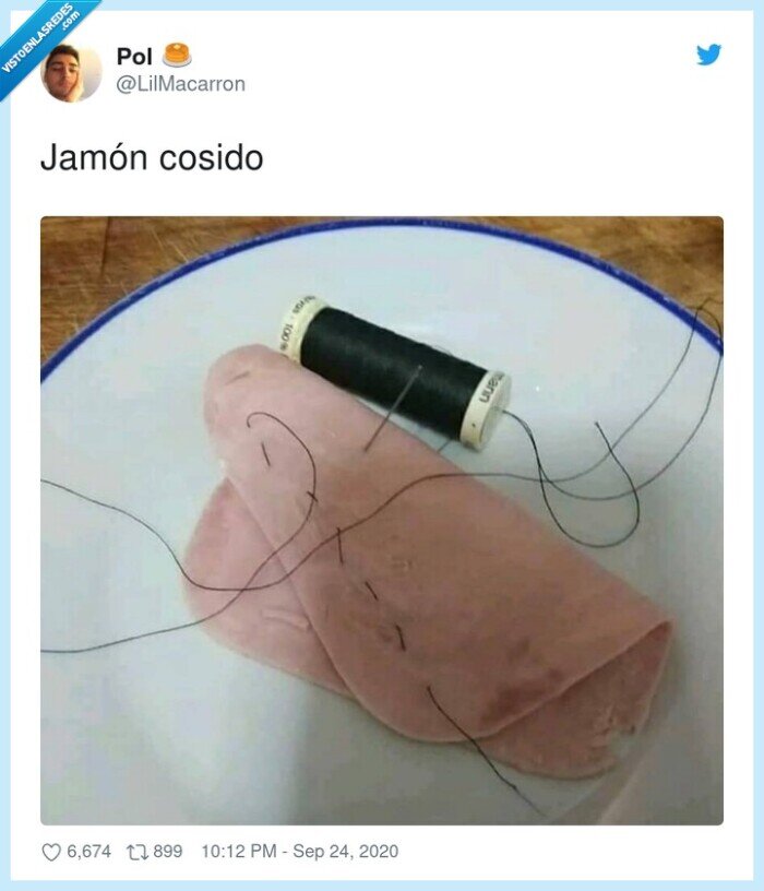 jamón,cosido