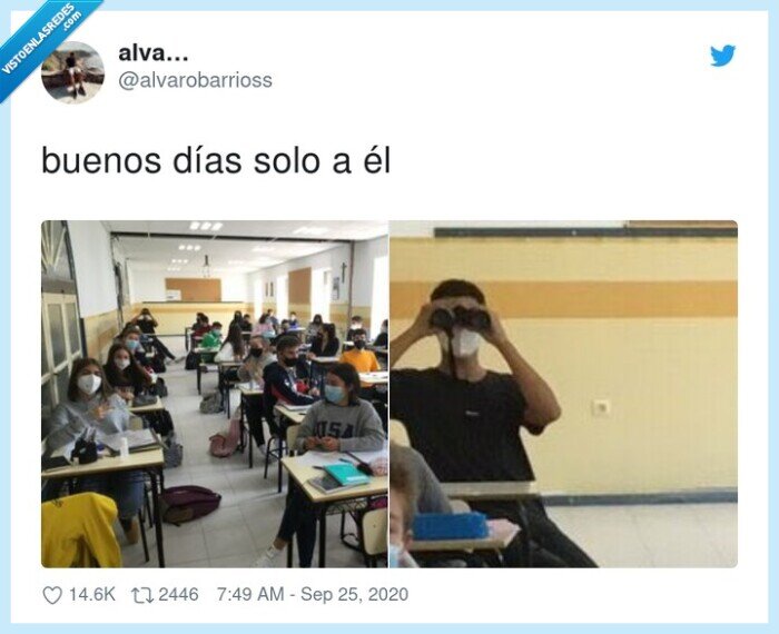 prismáticos,rey,clase,vuelta,cole