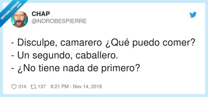 caballero,plato,comer,primero,segundo
