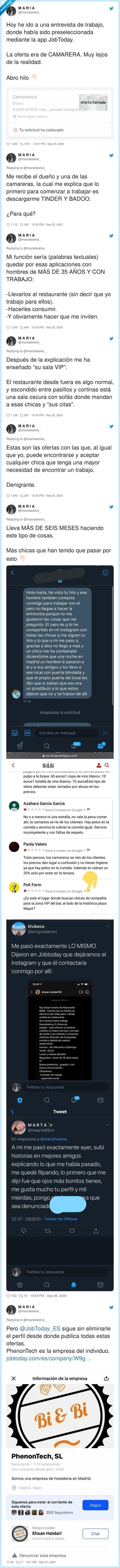 camarera,oferta,trabajo,encubierta