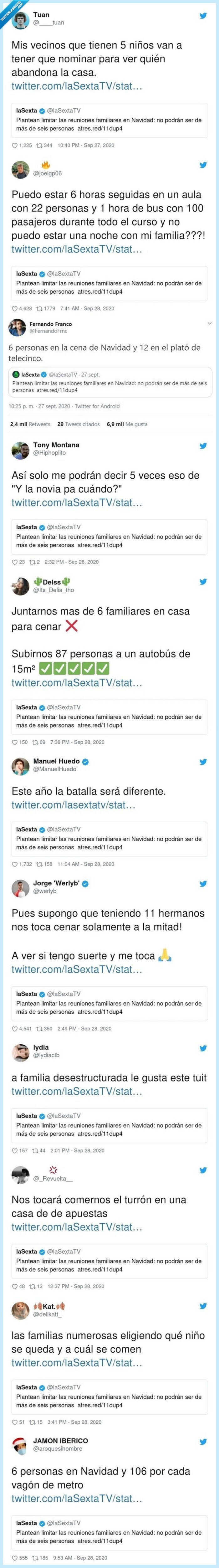 seis,personas,navidad,reacciones,twitter,gente