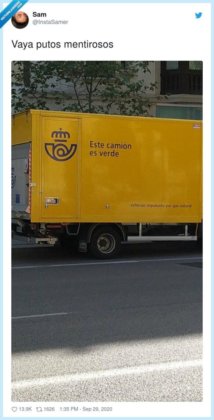 mentirosos,correos,camión,verde
