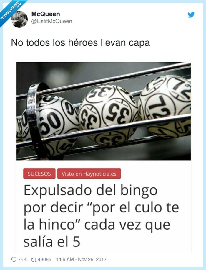 héroes,bingo,hinco,cinco