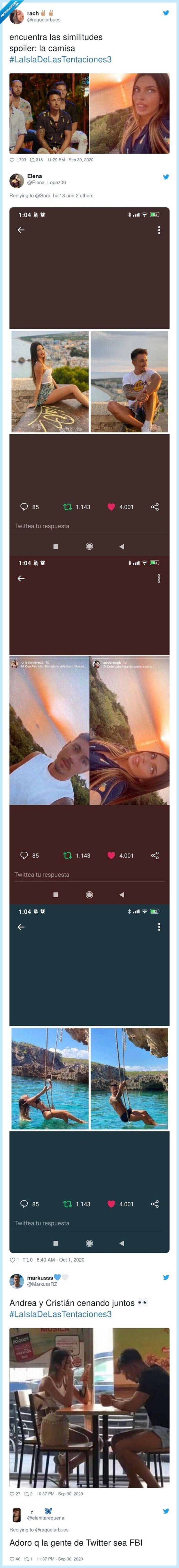 isla,tentaciones,spoilers,pareja,rompe,soltera,twitter,detectives