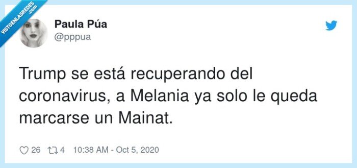 coronavirus,melania,mainat,trump