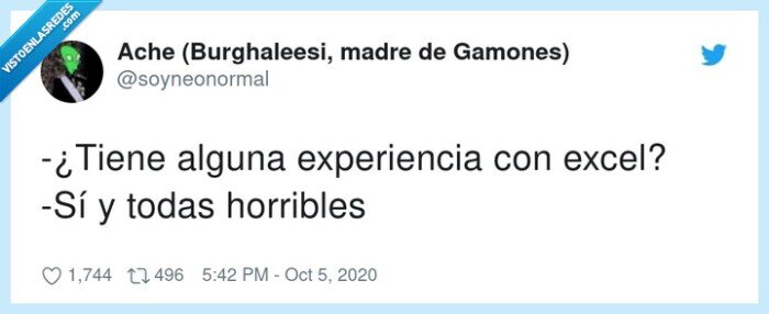 experiencia,horribles,excel