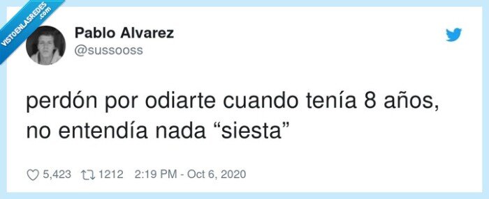 siesta,perdón,odio,pequeño