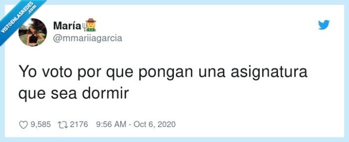 asignatura,dormir,clase